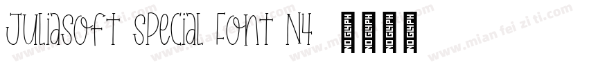 JuliaSoft Special Font N4字体转换